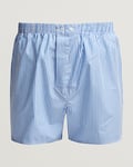 Derek Rose Classic Fit Cotton Boxer Shorts Blue Stripe