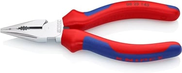 Knipex Pince universelle multifonctions chromée, avec gaines bi-matière 145 mm (carte LS/blister) 08 25 145 SB