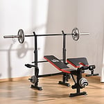 HOMCOM Weight Bench 24000 g Black