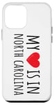 Coque pour iPhone 12 mini My Heart is in North Caroline