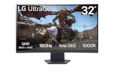 LG UltraGear™ 32GS60QC-B.AEU Ecran PC Gaming 32" - Dalle VA résolution QHD (2560x1440), 1ms 180Hz, HDR 10, sRGB99% (CIE1931), AMD FreeSync, inclinable, DisplayPort 1.4, HDMI 2.0 (2)