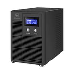 Atlantis A03-HP4003P Alimentation sans Interruption à Onde sinusoïdale 3000VA 2100W Line Interactive, écran LCD, Port USB-HID, 6 Sorties IEC, 4 Batteries 12V-7Ah, Port série RS232, Slot pour SNMP