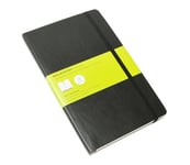 Moleskine Classic Notebook Large, Ulinjeret, Soft Cover Sort