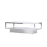 Venture Home Soffbord Maglehem Sofa Table - Silver Chrome / Clear glass 15015-331