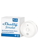 Shelly Plus Smoke, Wi-Fi & Bluetooth Smoke Detector, Fire Alarm with Photoelectric Sensor, 5-Year Battery Life, EN 14604, LED & Sound Indications, Instant Notification, Alexa Google Home, iOS Android