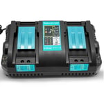 FOR Makita DC18RD 18v Li-Ion Twin Double Port Rapid Battery Charger 240V