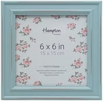 Hampton Frames PALOMA 6x6 (15x15cm) Light Blue Square Picture Photo Frame Glass PAL301966B