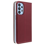 Case for Galaxy A23 5G & M23 5G Card-holder Video Stand Burgundy