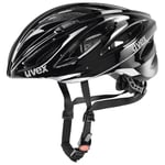 New Boxed Uvex Boss Race Racing Bike Helmet Gloss Black Unisex Medium 52-56cm