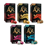 L’OR Origins Espresso Aluminum Coffee Pods Variety Bundle X10 (Pack of 10, Total 100 Capsules)