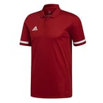 Adidas Men's T19 M Polo Shirt, Power red/White, 4XL