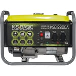 K&s Basic - Groupe électrogène à essence ksb 2200A, puissance maximale 2200W, démarrage manuel, puissance moteur 5,5 cv, régulateur avr, voltmètre,