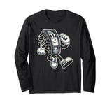 Funny VHS Cassette Tape Men Women Kids Retro Graphic Long Sleeve T-Shirt