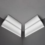 DECOSA Angle rentrant pour la moulure S100 - polystyrène - blanc - 4 angles - Blanc