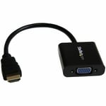 StarTech.com 1080p 60Hz HDMI to VGA High Speed Display Adapter - Active HDMI to VGA (Male to Female) Video Converter for Laptop/PC/Monitor (HD2VGAE2), Black