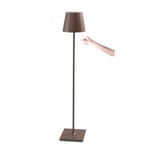 Lampe LED rechargeable et dimmable Poldina Pro XXL Corten 150 cm avec batterie jusqu'à 12 heures