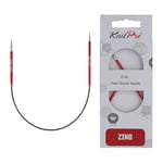 KnitPro Zing Circular Needle 25cm 2.50mm - 3pcs, Red