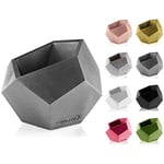 CONCRETTE Pot de Fleurs en Ciment - Cache-Pot en béton carré géométrique - Diamètre : 9 cm - Diamètre : 12 cm - 17 Couleurs