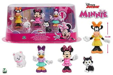 Disney Minnie Coffret 5 Figurines 7,5 cm Articulées, 5 Personnages à Collectionner, Jouet pour Enfants Dès 3 Ans, GIOCHI PREZIOSI, MCN19