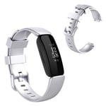 Fitbit Inspire 2 simple watch band - Silver / Size: L Silvergrå