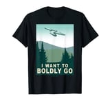 Star Trek Original Series Boldly Go Poster Graphic T-Shirt T-Shirt