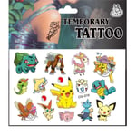 Pokémon tatueringar - 15st - Barn tatueringar - Pikachu MultiColor CG-219