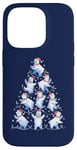 Coque pour iPhone 14 Pro Ours polaire Arbre de Noël Drôle Ours de glace Vacances