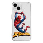 ERT GROUP mobile phone case for Apple Iphone 14 PLUS original and officially Licensed Marvel pattern Spider Man 019 optimally adapted to the shape of the mobile phone, partially transparent