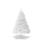 BenefitUSA Sapin de Noël Artificiel en pin Classique Blanc 5 pi Branches Naturelles réalistes Non éclairées