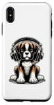 Coque pour iPhone XS Max Boxer Dog Casque audio pour chien Boxers