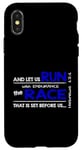 iPhone X/XS Hebrews 12:1 - RUN with endurance the RACE Bible Inspired Case