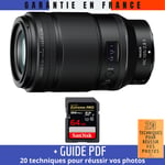 Nikon Z MC 105mm f/2.8 VR S Macro + 1 SanDisk 64GB UHS-II 300 MB/s + Guide PDF 20 techniques pour réussir vos photos