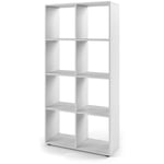 Vicco - Meuble de rangement cube Scutum, Blanc, 143 x 72 cm