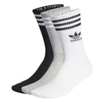 ADIDAS IL5023 MID CUT CRW SCK Socks Unisex Adult white/medium grey heather/black Size XL