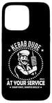 Coque pour iPhone 15 Pro Max Couteau à aiguiser Kebab Dude - Sharp Skills - Design amusant