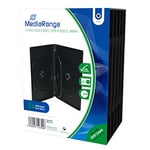 MediaRange BOX35-4 étui disque optique Boîtier DVD 4 disques Noir - Étuis disques optiques (Boîtier DVD, 4 disques, Noir, Plastique, 120 mm, 136 mm)