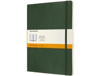 Moleskine Classic, Monokromatiskt, Grön, 192 Ark, 70 G/M ^, Linjerat Papper, Inbunden