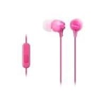 Ecouteurs intra-auriculaires SONY MDR-EX15APPI.CE7 avec télécommande universelle rose