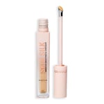 Revolution Skin Silk Radiant Serum - Illuminateur contour des yeux - Hydrate et lisse avec acide hyaluronique et squalane - Vegan & Cruelty-Free - Medium Yellow - 4 ml