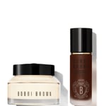 Bobbi Brown 24-hour Hydration Duo - Vitamin Enriched Face Base & Foundation Bundle (Various Shades) - Warm Espresso