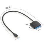 SATA to USB HDD SSD Adapter - Hard Drive to USB 3.0 Cable Converter, Laptop Data Reader Kit, File Transfer Conversion Cord for Windows /10/ 8 /7 Mac MacBook 5Gbps UASP