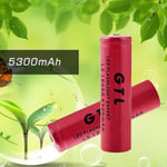 1pc 18650 GTL Li-ion 5300mAh 3.7V Batterie rechargeable pour lampe de poche LED