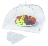 PARENCE - Cloche alimentaire pliable - Anti mouche - Moustiquaire de table pour aliments - Couvercle nourriture - Taille Universelle - Voyage/Camping/Maison - Couleur Aléatoire