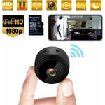 Mini caméra, HD 1080P WiFi Mini Micro caméra de surveillance à batterie avec vision nocturne infrarouge, détection de mouvement et carte SD 32G Petite caméra sans fil pour une utilisation en extérieur et en intérieur