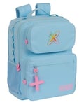 Safta MUNICH AZUL CAPRI – Laptop Backpack 14.1 Inches, Ideal for Young People of Different Ages, Comfortable and Versatile, Quality and Resistance, 33 x 16 x 42 cm, Colour, light blue, Estándar,