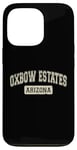 Coque pour iPhone 13 Pro Oxbow Estates Arizona USA Texte classique vieilli