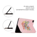 iPad Pro 11 (2024) -kotelolle Butterfly Pattern PU-nahkainen Smart Folio -tabletin kansi