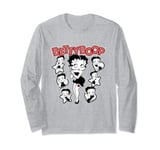 Betty Boop Hearts And Stars Poses Long Sleeve T-Shirt