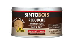 Rebouche imperfections pâte à bois Sintobois chêne foncé 250g