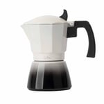 Jata Hogar HCAF2403 Cafetière italienne à induction, en aluminium, 3 tasses de capacité, convient pour induction, vitrocéramique et cuisines à gaz. Manche thermorésistant. Facile à nettoyer